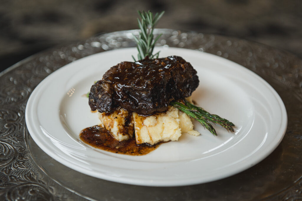 42. Braised beef short rib with cabernet bordelaise - Riverview